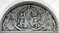 Olin Levi Warner, tympanum représentant l'Écriture, tympan de l'entrée principale, 1896.