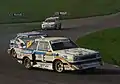 Arnesson en 1987 au circuit de Lydden Hill&nbsp;(en), sur Audi Sport Quattro S1 E2 "flat out";