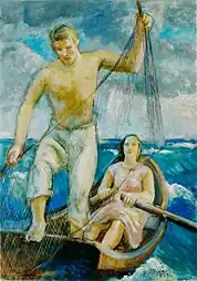 Yrjö Ollila, pêcheur.