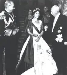 Photo de Paul et Frederika avec Theodor Heuss