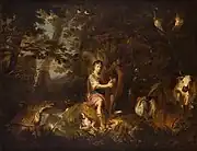 Orphée jouant de la harpe