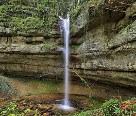 La cascade du ruisseau de la Combe Foulot.