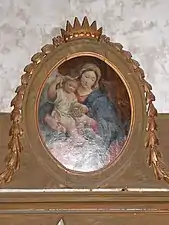 Tableau de la Vierge à l'Enfant (XVIIIe&nbsp;siècle).