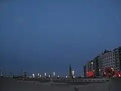 Soirée de mars sur la digue.