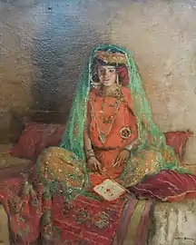 Portrait d'une femme de la tribus des Ouled Naïl de Souskra
