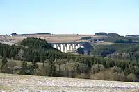 Le viaduc de l'Our (Ourtalbrücke) sert de frontière entre la Belgique et l'Allemagne.