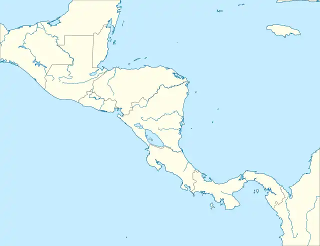 Localisation du&nbsp;Guatemala en&nbsp;Amérique centrale