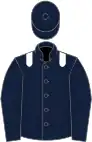 Dark blue, white epaulets