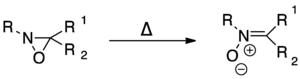 Conversion d'une oxaziridine en nitrone.