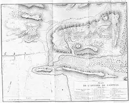 gravure noir et blanc : carte ancienne