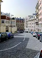 Rue vue du No&nbsp;9 vers la rue Croulebarbe.