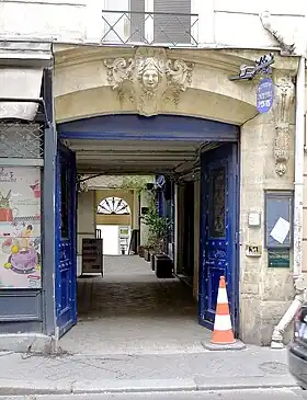 No&nbsp;26 : passage Potier vers la rue de Montpensier.