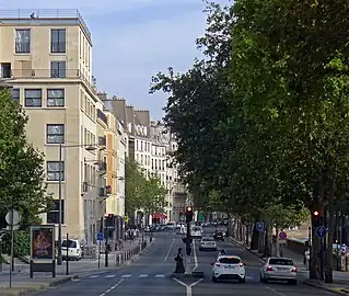 Quai des Célestins vu depuis le quai de l'Hôtel-de-Ville.