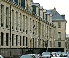 Bibliothèque de l'Arsenal, côté rue de Sully.