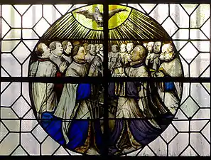 «Les Confrères du Saint-Nom de Jésus», dans la baie 26, daté de 1600.