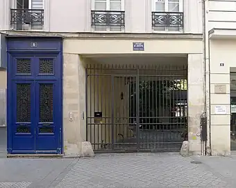 Entrée du passage.