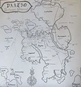 L'île de Paatio et la frontière.