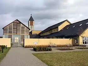 Vue aérienne de le prieuré Saint-Benoît de Palendriai