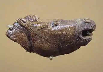 Tête de cheval sculptée.MAN