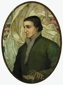 Portrait de Paul Chomedey de Maisonneuve (début du XXe&nbsp;siècle), chapelle Notre-Dame-de-Bon-Secours, Montréal