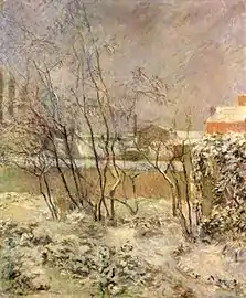 La Neige rue Carcel (avant 1883), Copenhague, Ny Carlsberg Glyptotek.