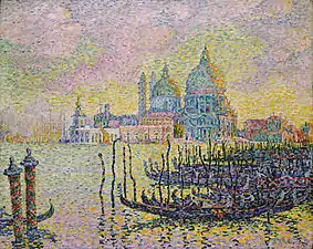 Le Grand Canal à Venise (1905), huile sur toile (73,5&nbsp;×&nbsp;92,1&nbsp;cm), musée d'art de Toledo.