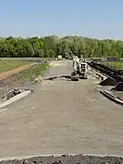 Le carreau de fosse en travaux.