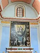 Chapelle de la Madone du Rosaire dans l'église.