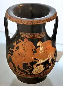 Pélikè  avec cavalier et griffon.