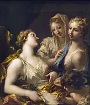 La Peinture et le dessin faisant l'éducation de l'Amour1733, Musée du Louvre, Paris.