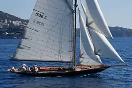 Lors des régates de Nice 2012.