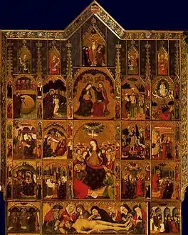 Retable du Saint-Esprit de la collégiale basilique de Manresa.