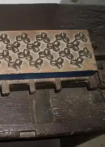 Matrice destinée à l'impression perrotine (en).