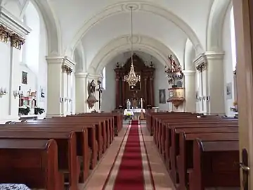 Intérieur de l'église.