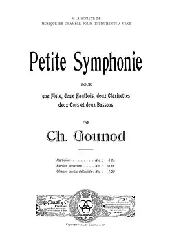 Couverture d'une partition