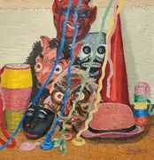 Caretas, huile sur toile, sans date.