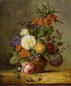 Un vase avec des fleurs sur un socle (1827), Fitzwilliam Museum