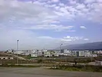 Photo de la nouvelle annexe de l'Université de Blida encore en chantier en 2012, bâtie au niveau d'El Affroun.