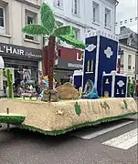 Char représentant un palais marocain  lors de la Cany parade 2023