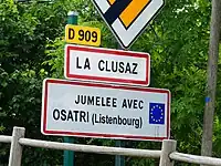 Photomontage Twinning La Clusaz & Osatri in Listenbourg derivative work