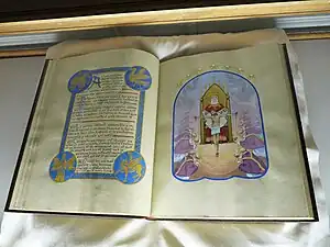 Apocalypse selon Saint Jean (1930), livre enluminé, Remiremont, musée Charles-Friry.