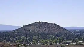 Vue de Pilot Butte depuis l'ouest.