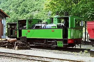 Locomotive Pinguély no&nbsp;31 "Isère" à Tournon en 2000.