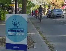 L'axe 5 du REV Montréal qui consiste en une piste unidirectionnelle sur la rue Bellechasse