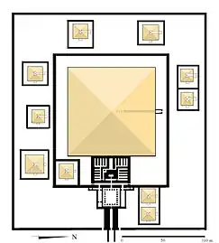 La pyramide de Sésostris&nbsp;Ier et ses dix pyramides subsidiaires