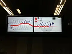 PAD horizontal à Paris-Gare-de-Lyon.