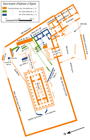 plan au sol d'un sanctuaire