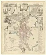 Plan de Nancy après les modifications apportées par Stanislas