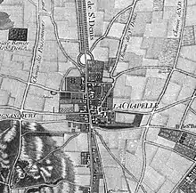 Copie d'une gravure en noir et blanc.