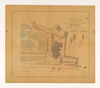 La cathédrale d'Avignon et ses alentours, par E. Danjoy (1887).